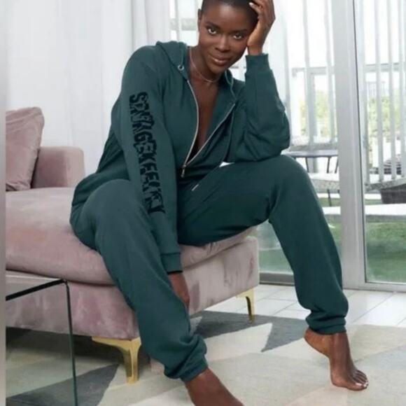 Savage x Fenty Forever SavageShowgirl Hooded Jumpsuit HunterGreen size medium - Picture 2 of 13